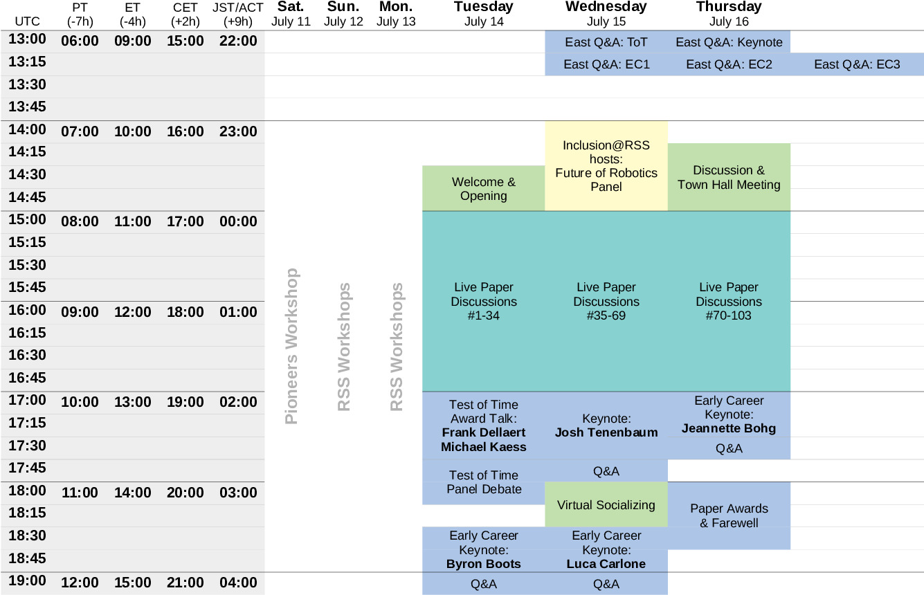 Virtual Event Schedule