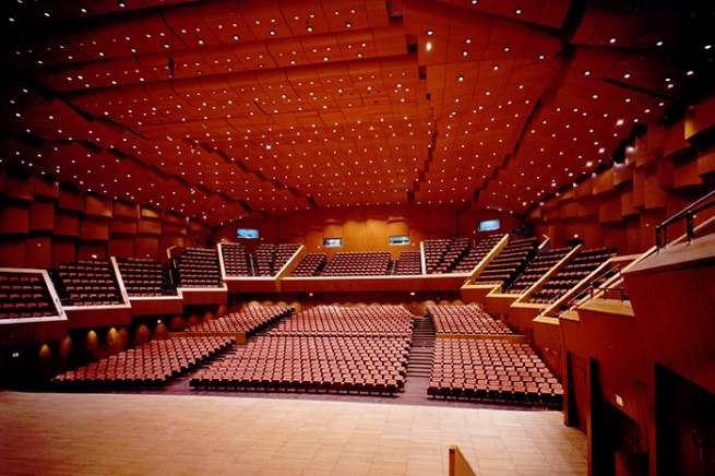 Christos Lamprakis Hall viewed from the stage